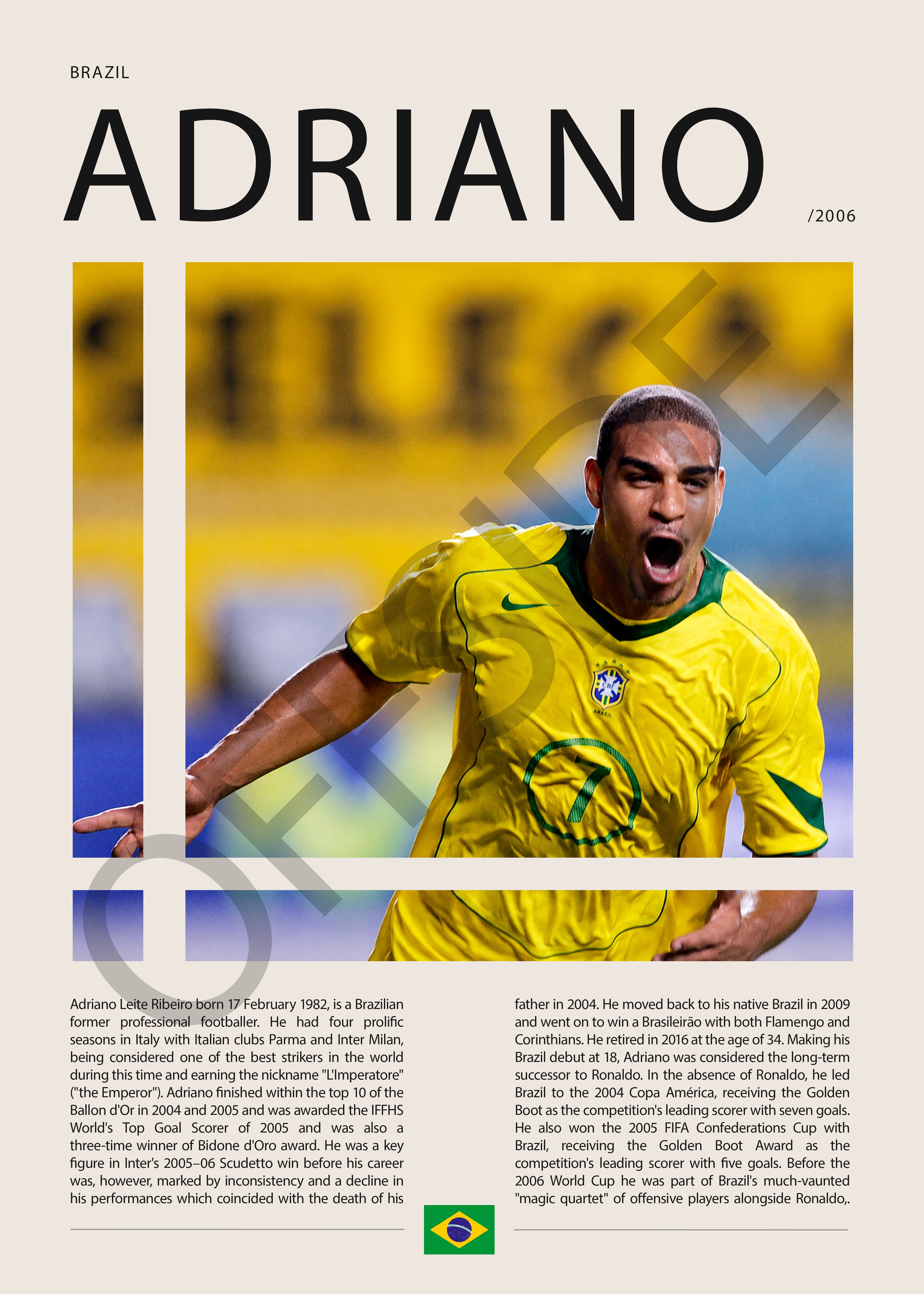 Adriano Leite "El Emperador" en Brasil Clasificatorias 2006