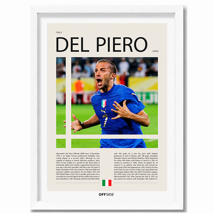 Alessandro Del Piero "Il Capitano" en Italia Clasificatorias 2006