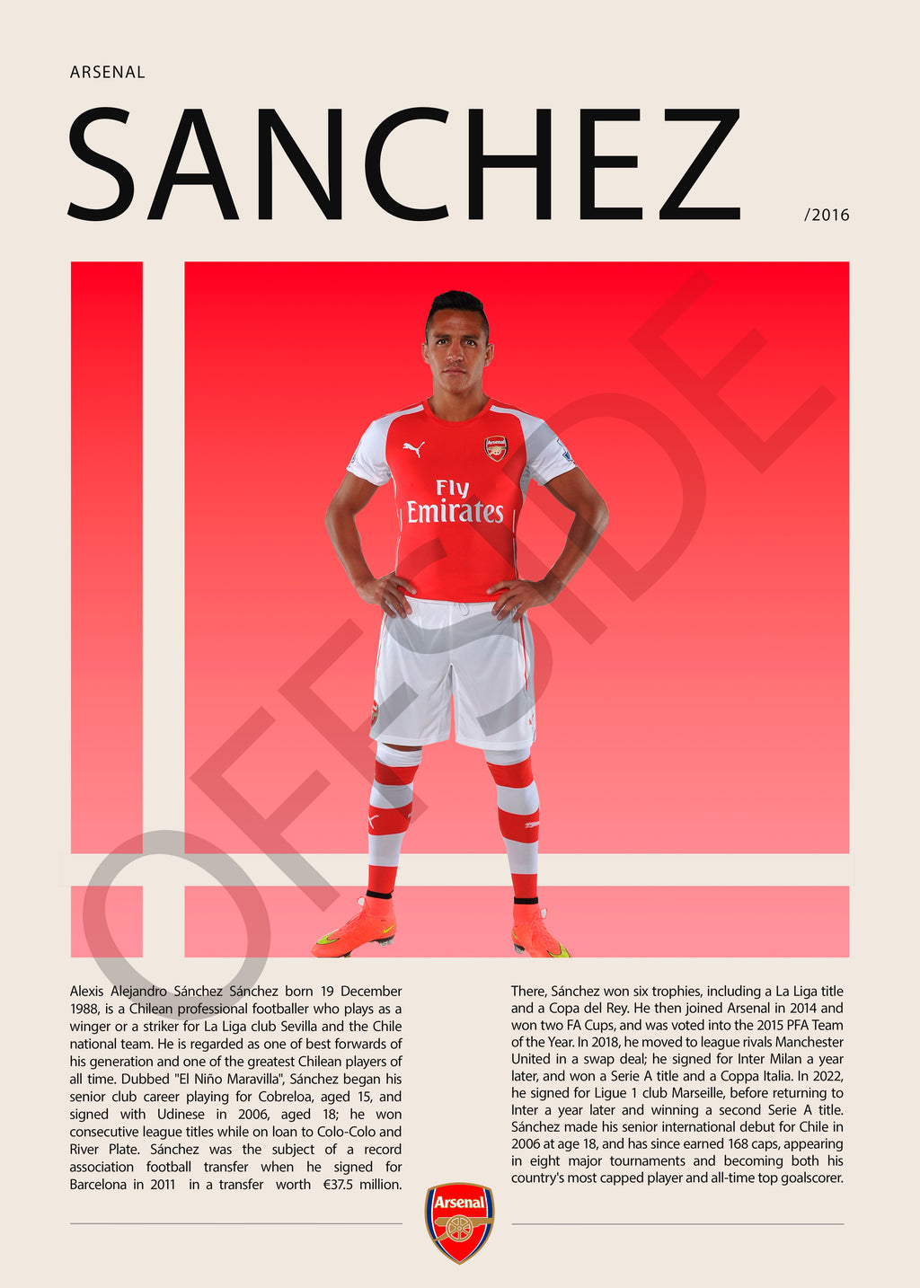 Alexis Sanchez "El Niño Maravilla" Arsenal 2015