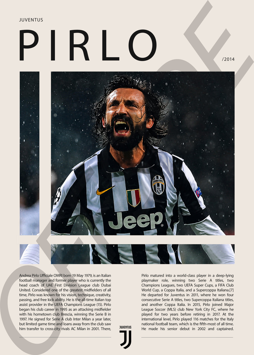 Adrea Pirlo "El Arquitecto" en Juventus Temporada 2014