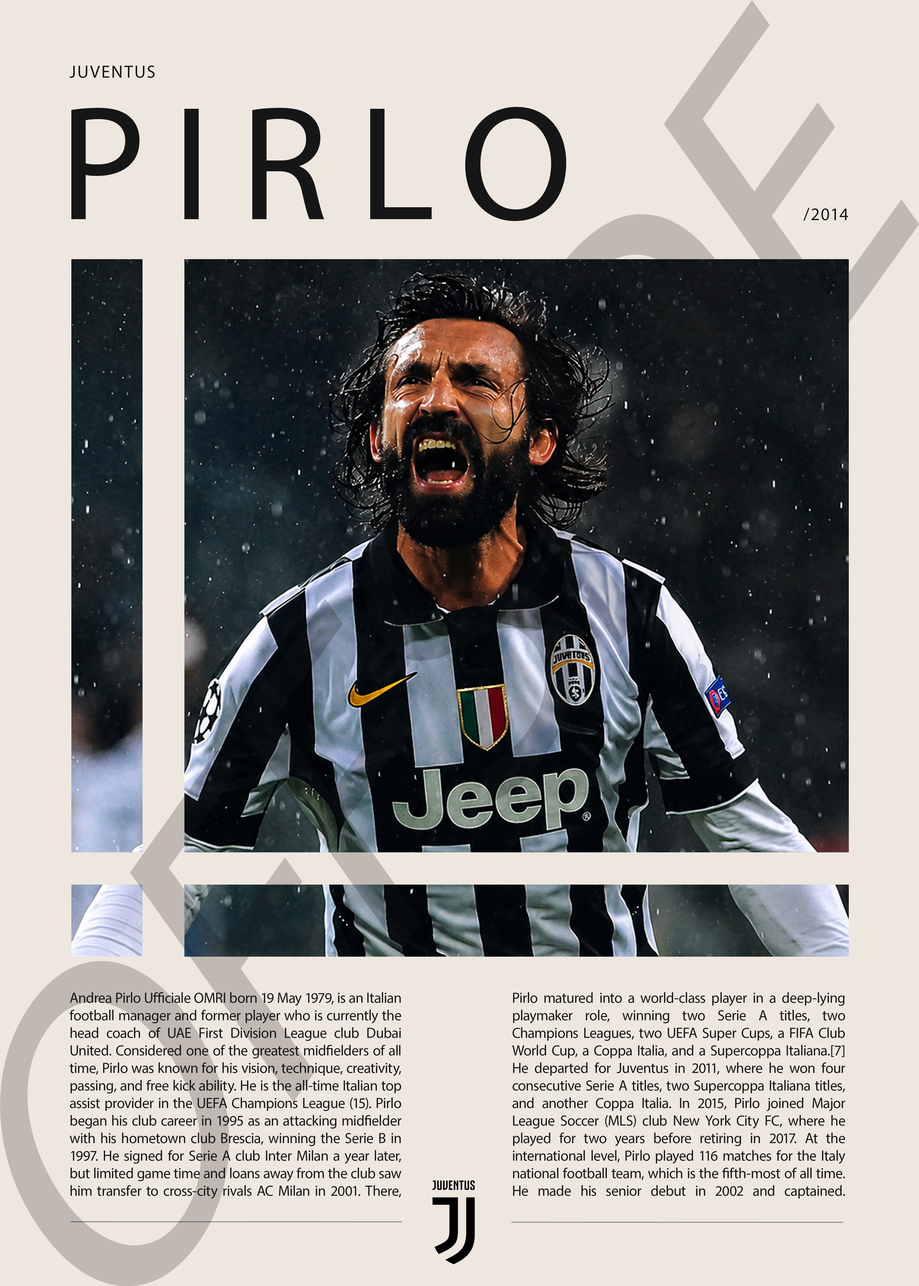Adrea Pirlo "El Arquitecto" en Juventus Temporada 2014