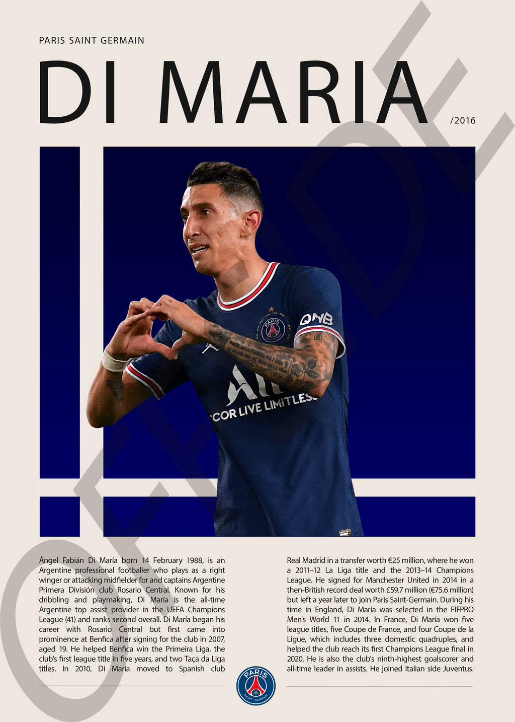 Angel Di Maria "Fideo" en PSG Temporada 2016