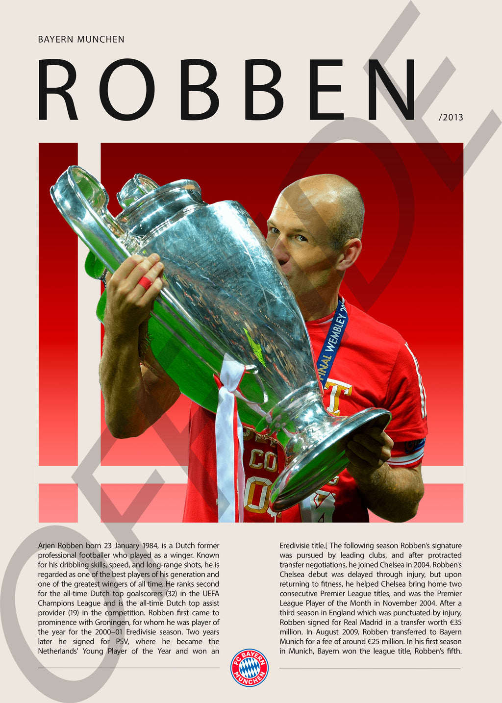 Arjen Robben "Robben" en Bayern Munich Temporada 2013
