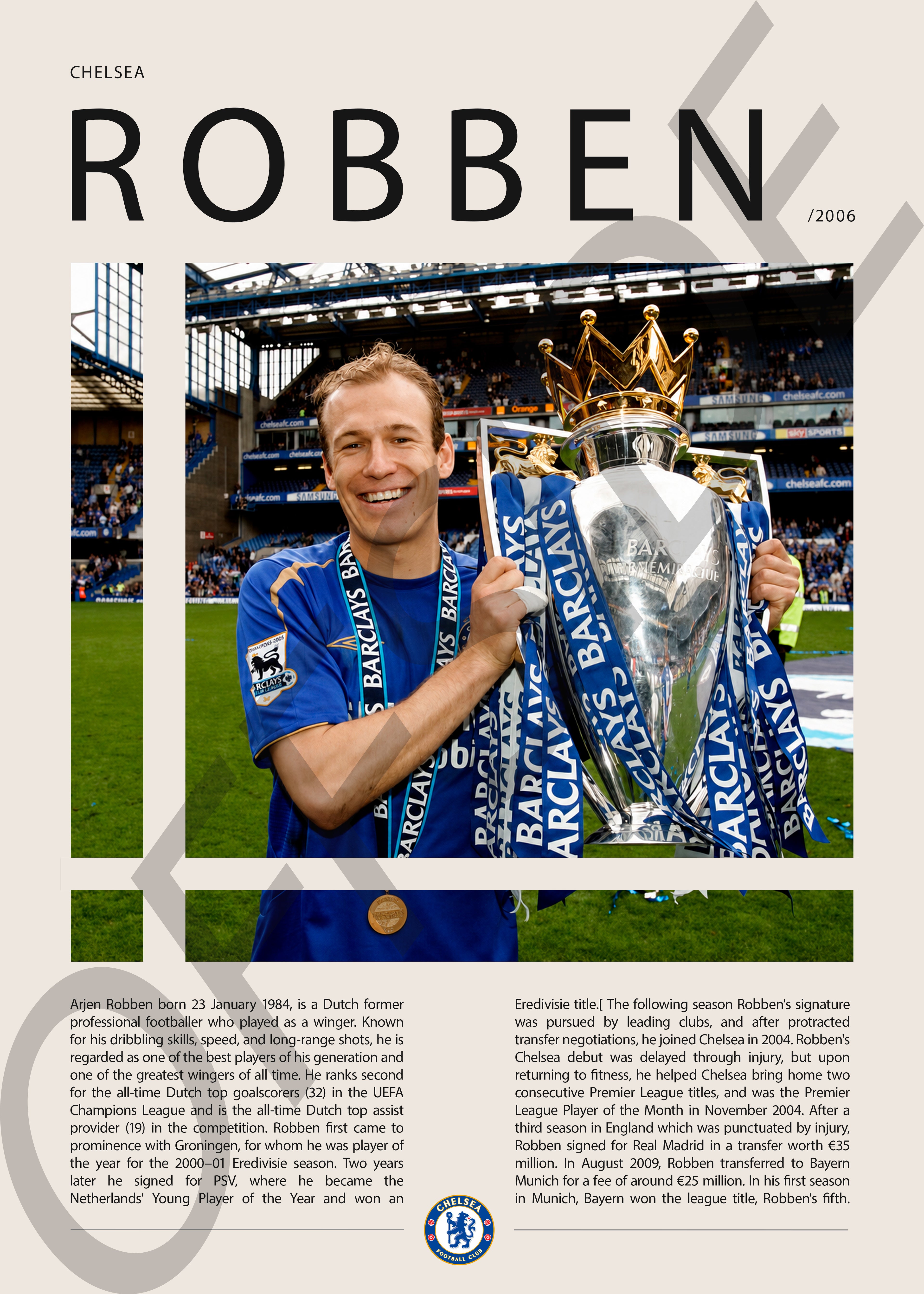 Arjen Robben "Robben" en Chelsea Temporada 2006