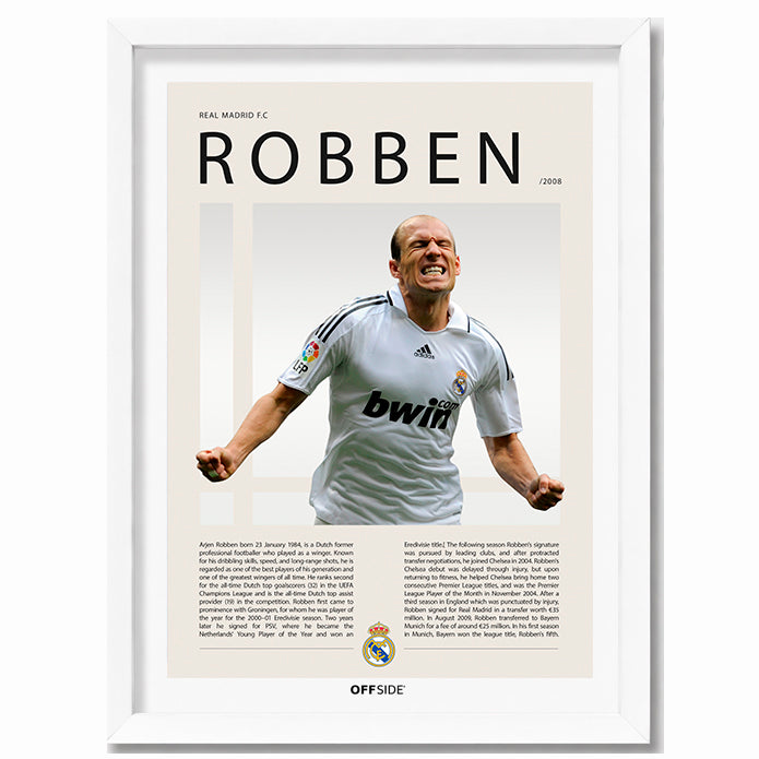 Arjen Robben "Robben" en Real Madrid Temporada 2008