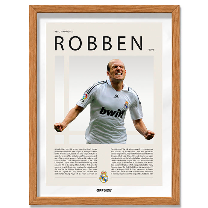 Arjen Robben "Robben" en Real Madrid Temporada 2008