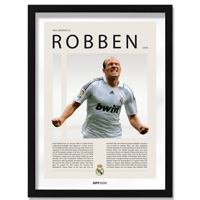 Arjen Robben "Robben" en Real Madrid Temporada 2008