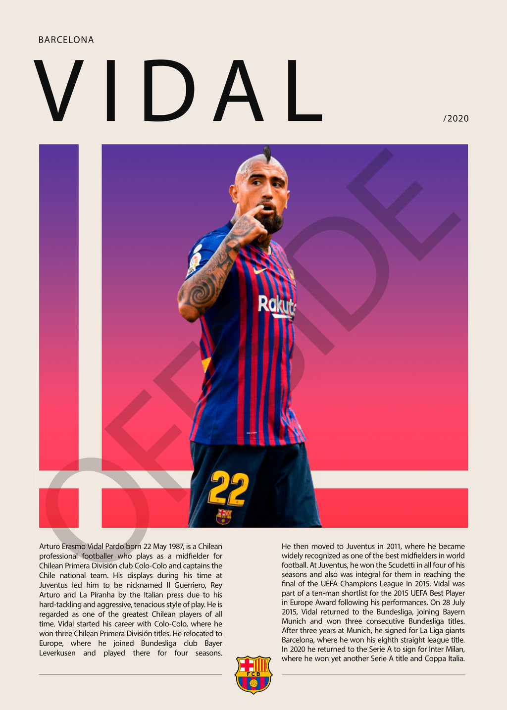 Arturo Vidal "El King" FC Barcelona en Champions League