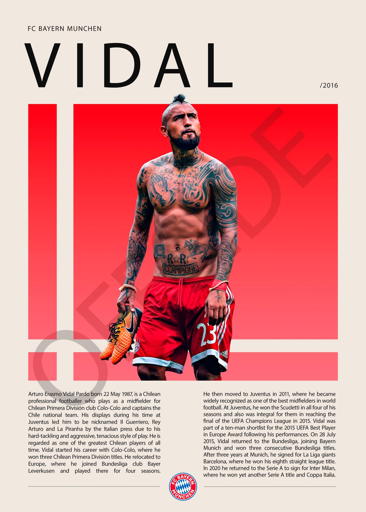 Arturo Vidal "El King" en Bayern Múnich 2017