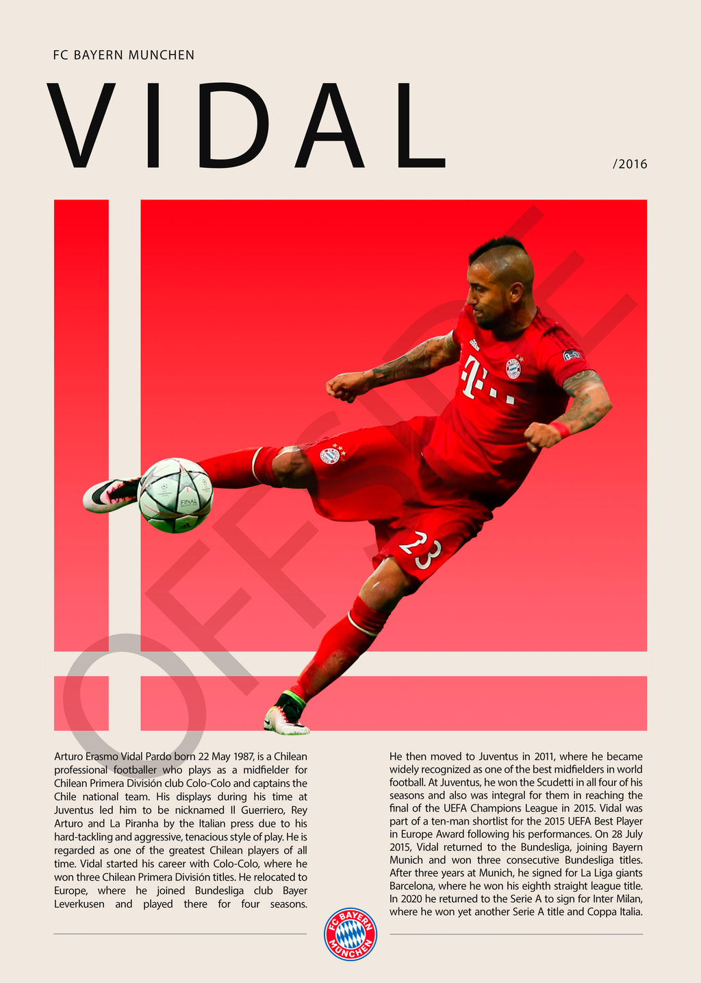 Arturo Vidal "El King" Bayern Munich Gol vs Hoffenheim