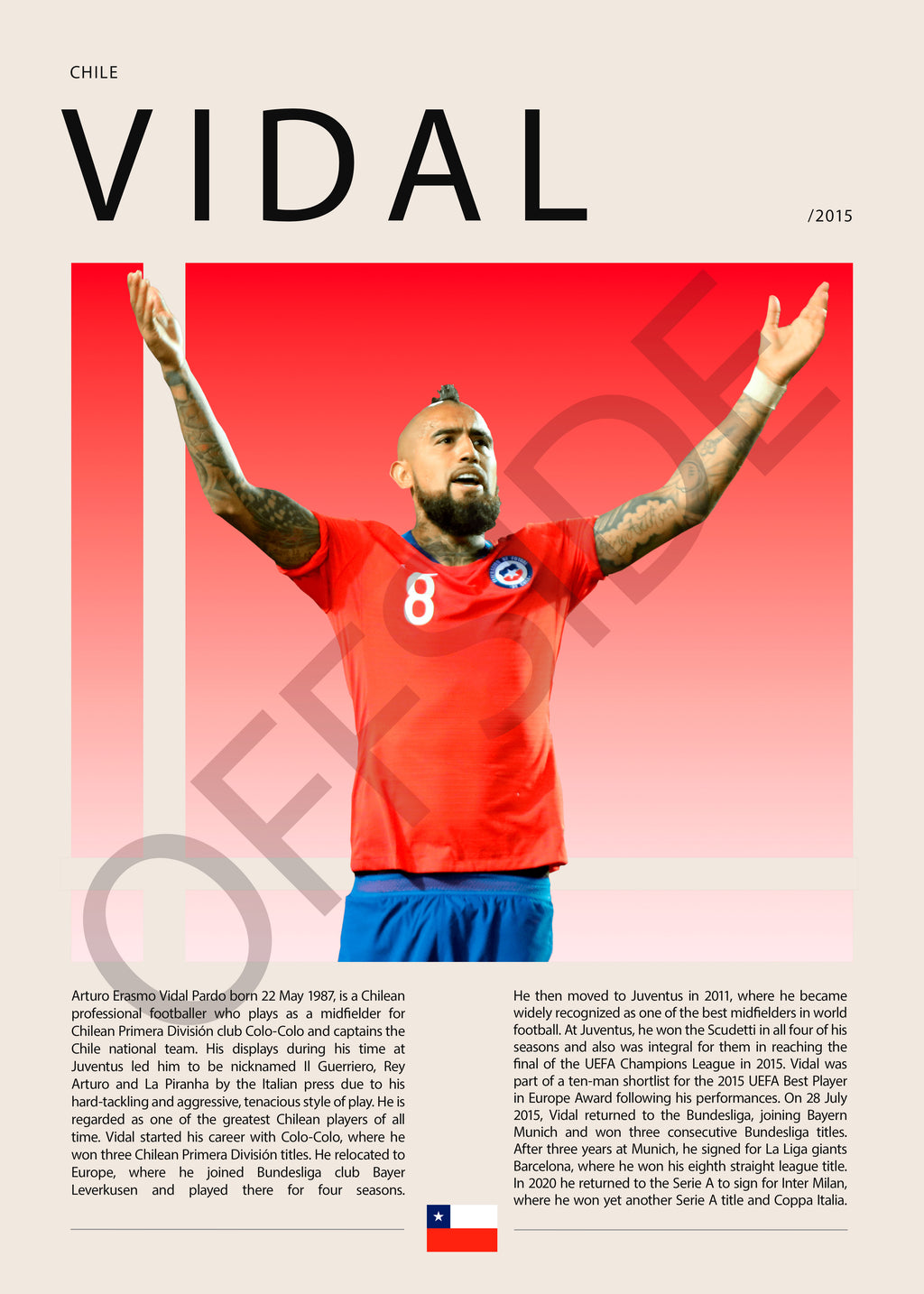 Arturo Vidal "El King" Selección Chilena Mundial 2014