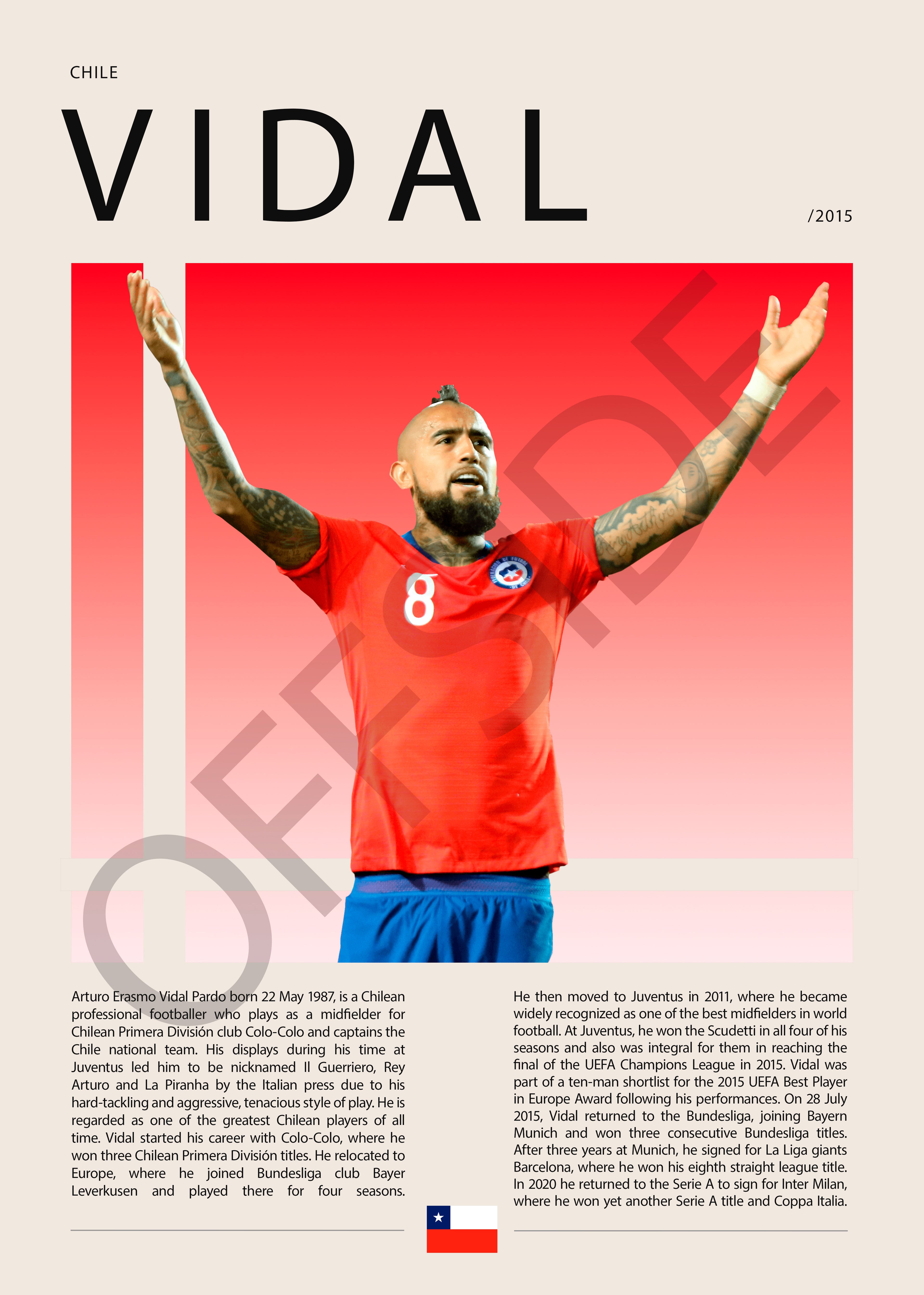Arturo Vidal "El King" Selección Chilena Mundial 2014