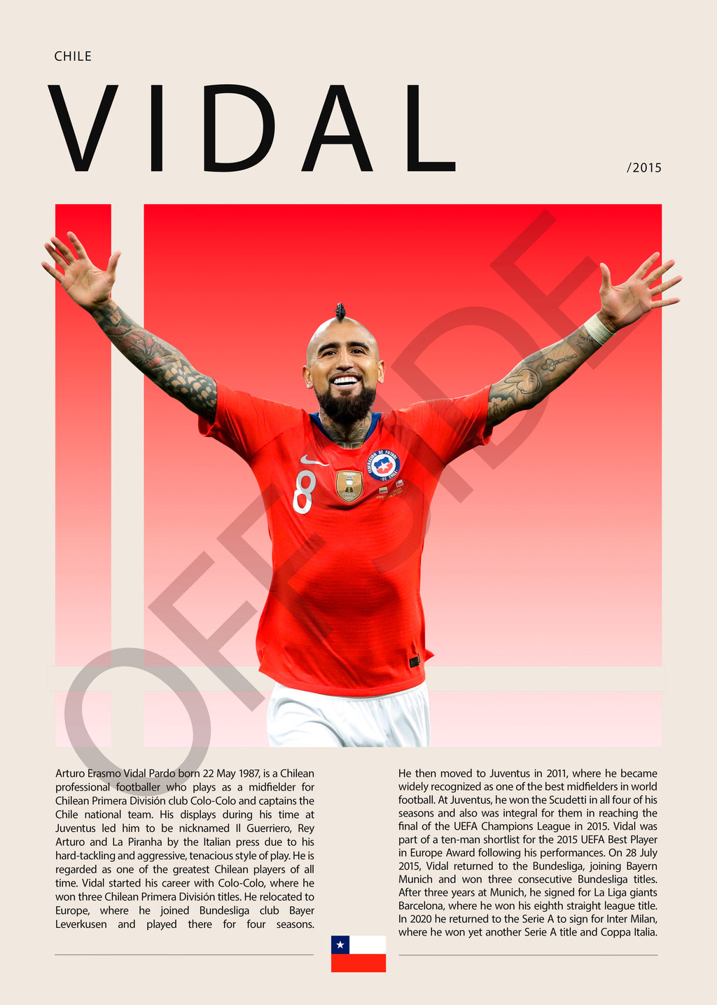 Arturo Vidal "El King" Seleccion Chilena Copa América 2015
