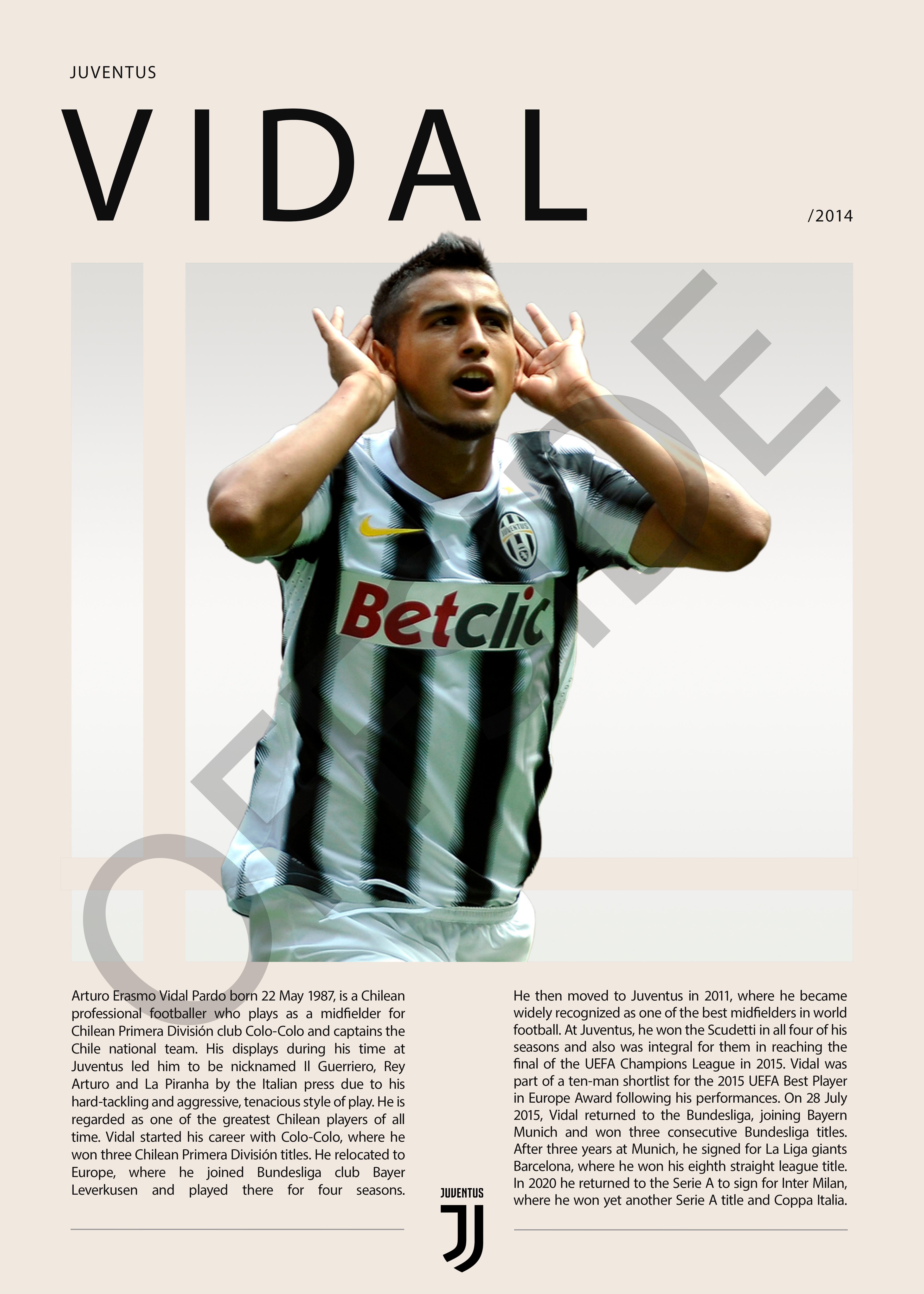 Arturo Vidal "El King" en Juventus vs Cagliari Campeon 2012