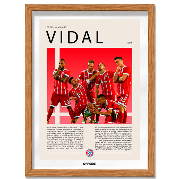 Arturo Vidal "El King" Bayern Munich Celebración Supercopa de Alemania 2017