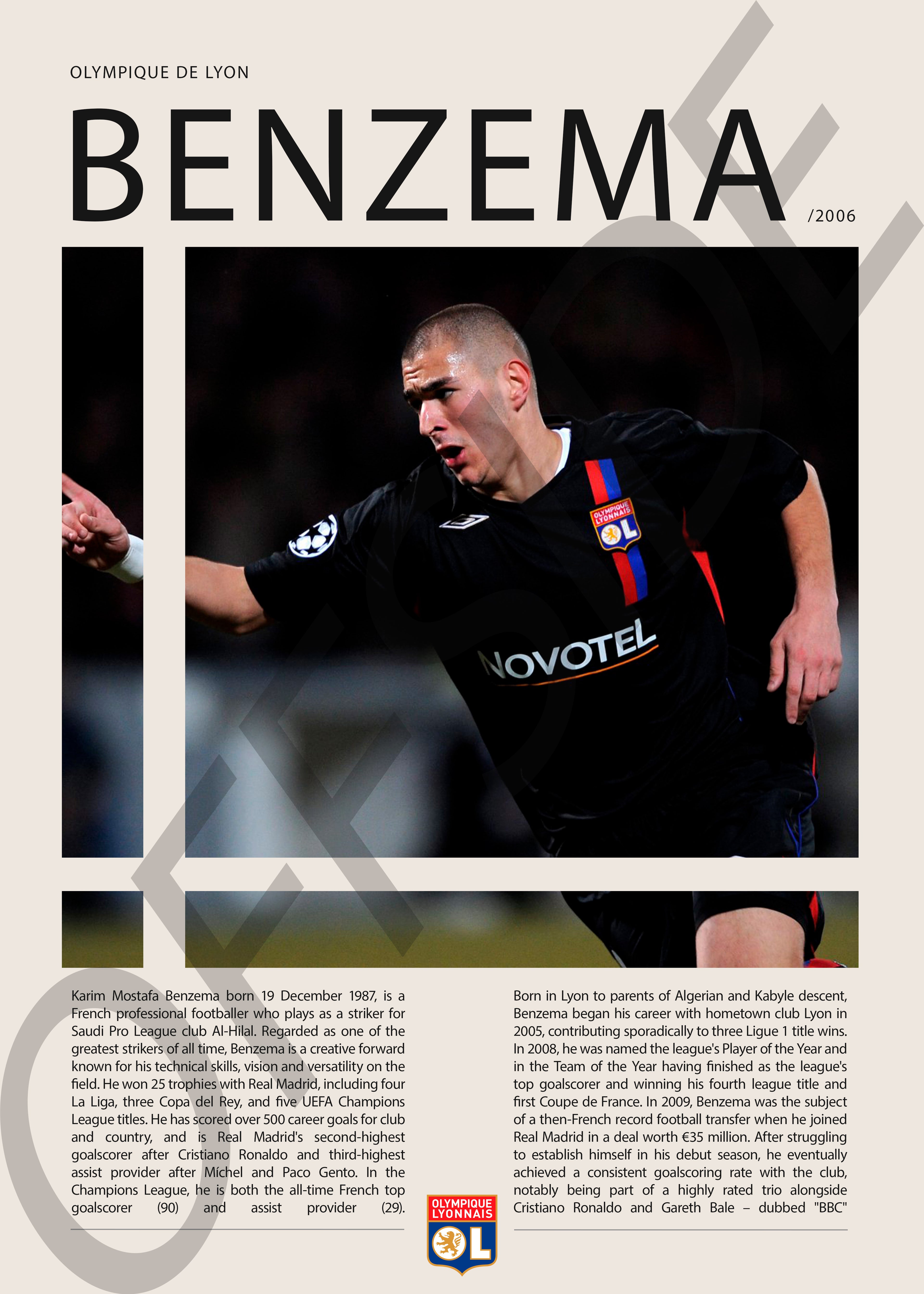 Karim Benzema "El Gato" en Olympique de Lyon Temporada 2006