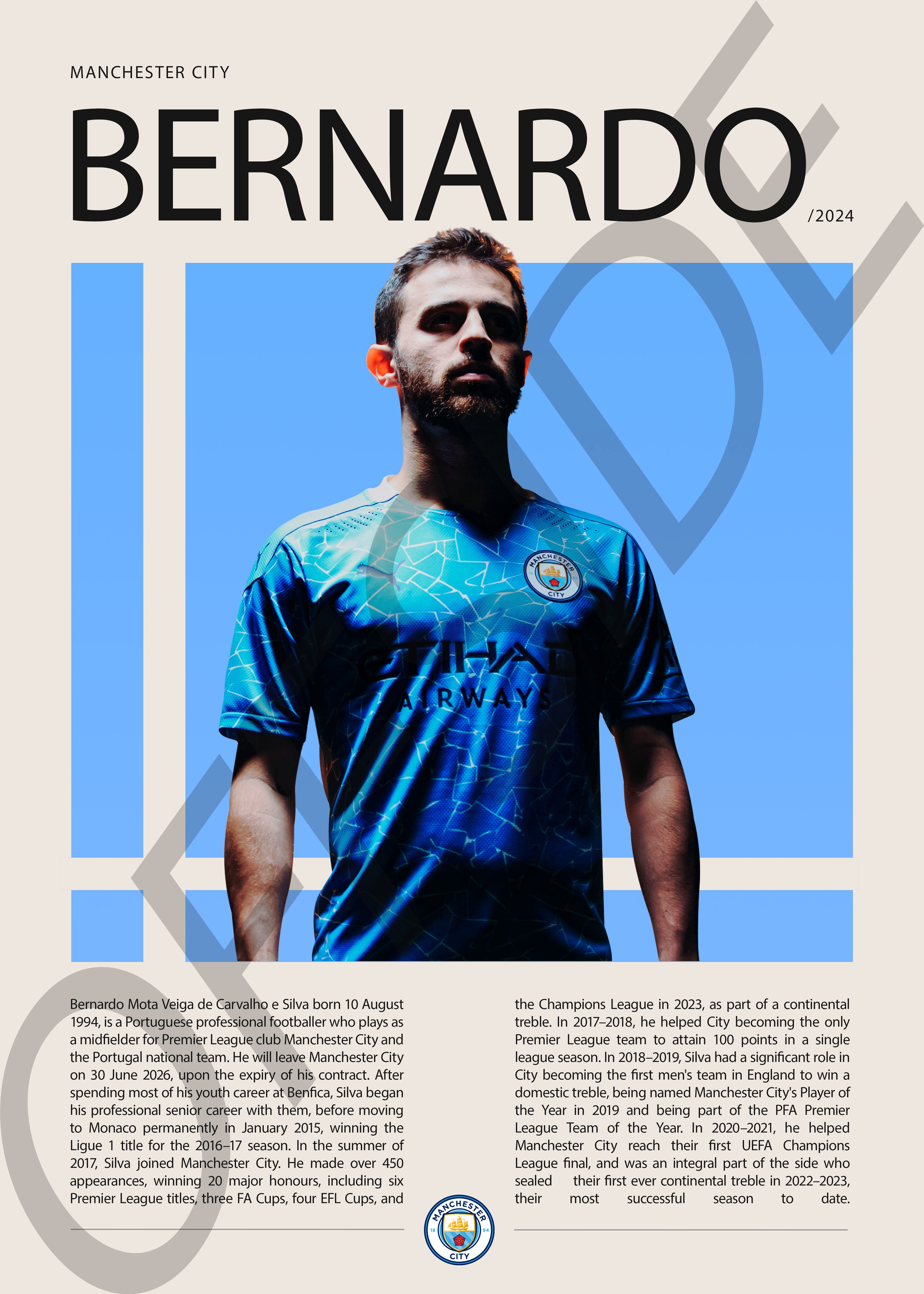 Bernardo Silva "Bubblegum" en Manchester City Temporada 2024