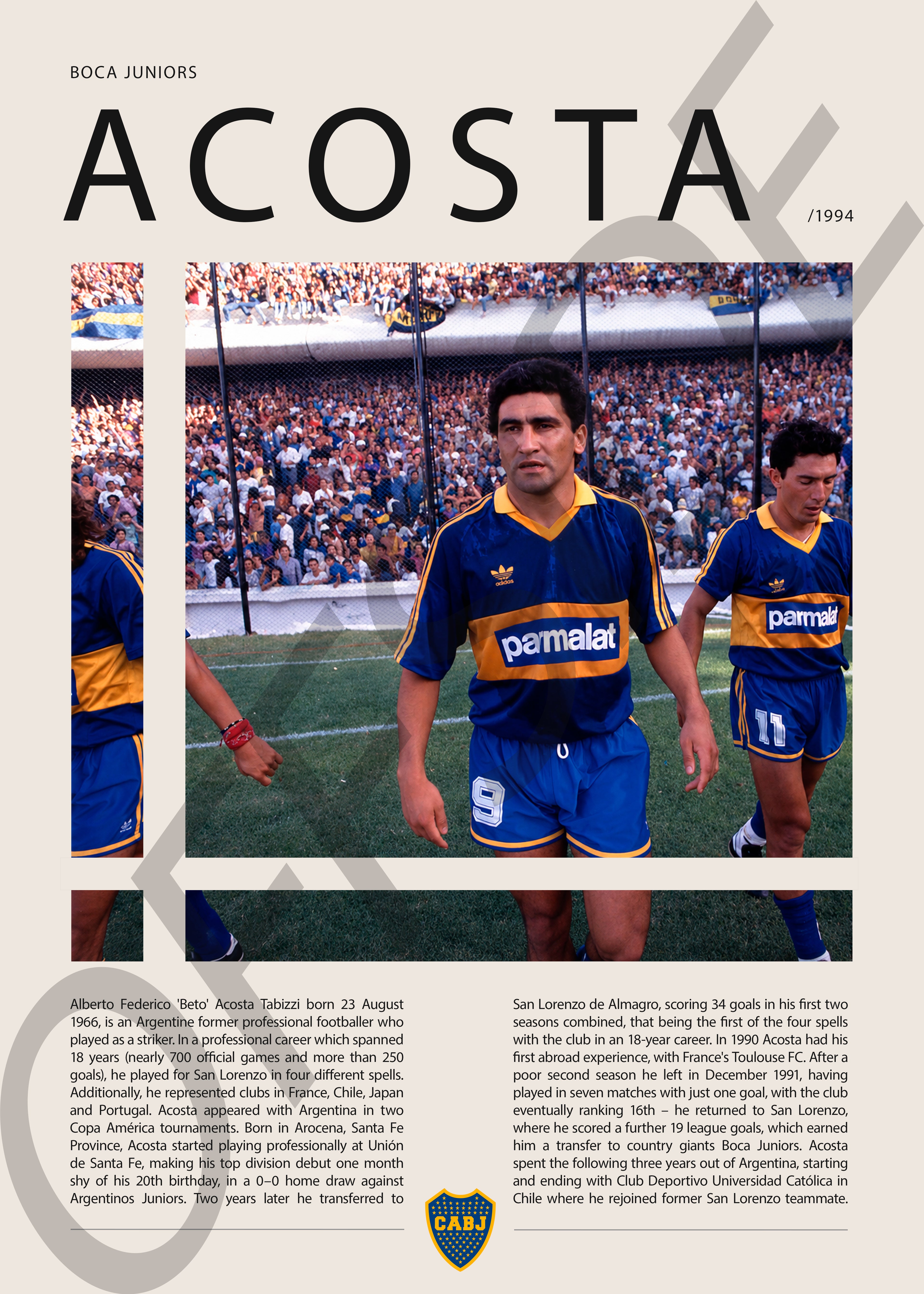 Beto Acosta "El Beto" en Boca Junior Temporada 1994