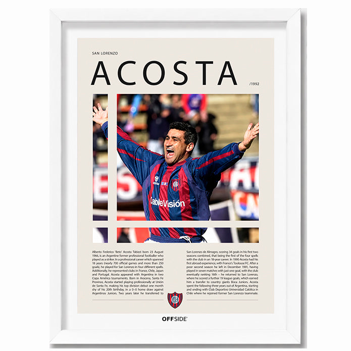 Beto Acosta "El Beto" en San Lorenzo Temporada 1992