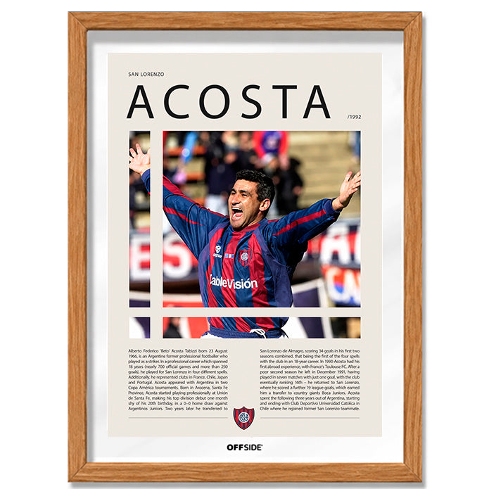 Beto Acosta "El Beto" en San Lorenzo Temporada 1992