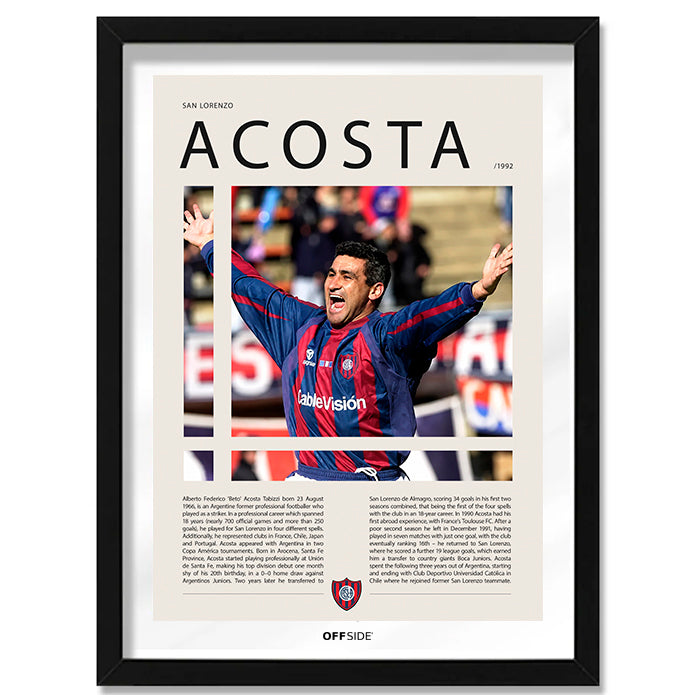 Beto Acosta "El Beto" en San Lorenzo Temporada 1992
