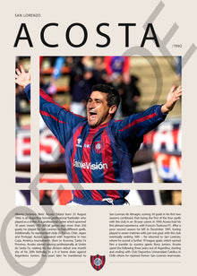 Beto Acosta "El Beto" en San Lorenzo Temporada 1992