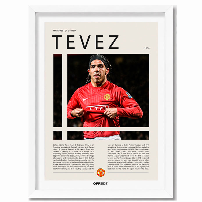Carlos Tevez "El Apache" en Manchester United Temporada 2008