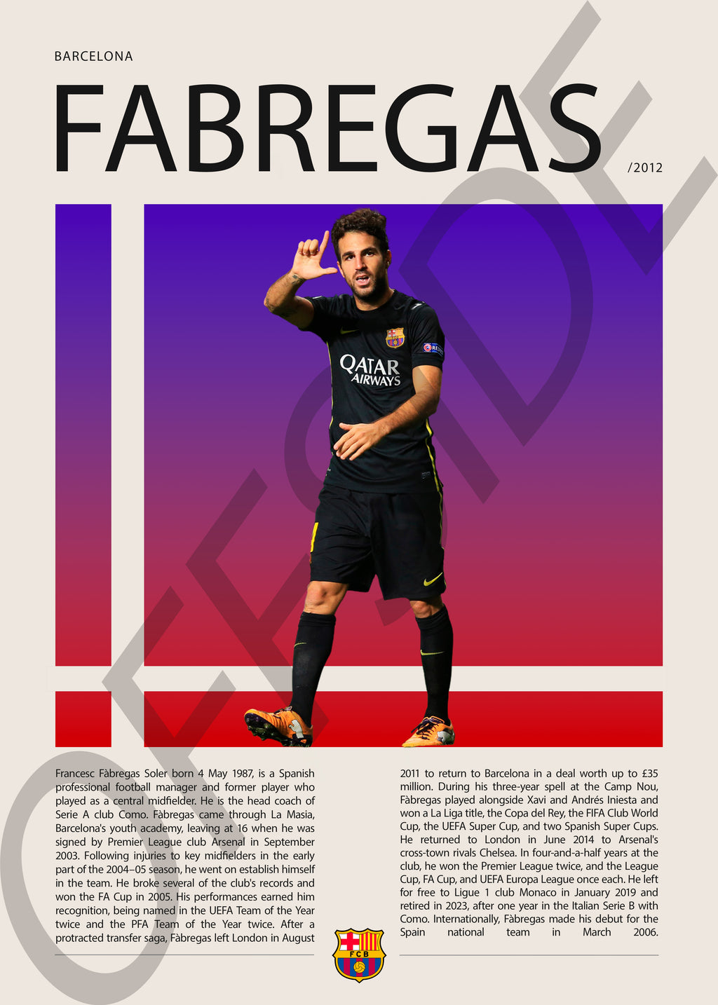 Cesc Fabregas "Cesc" en Barcelona Temporada 2012
