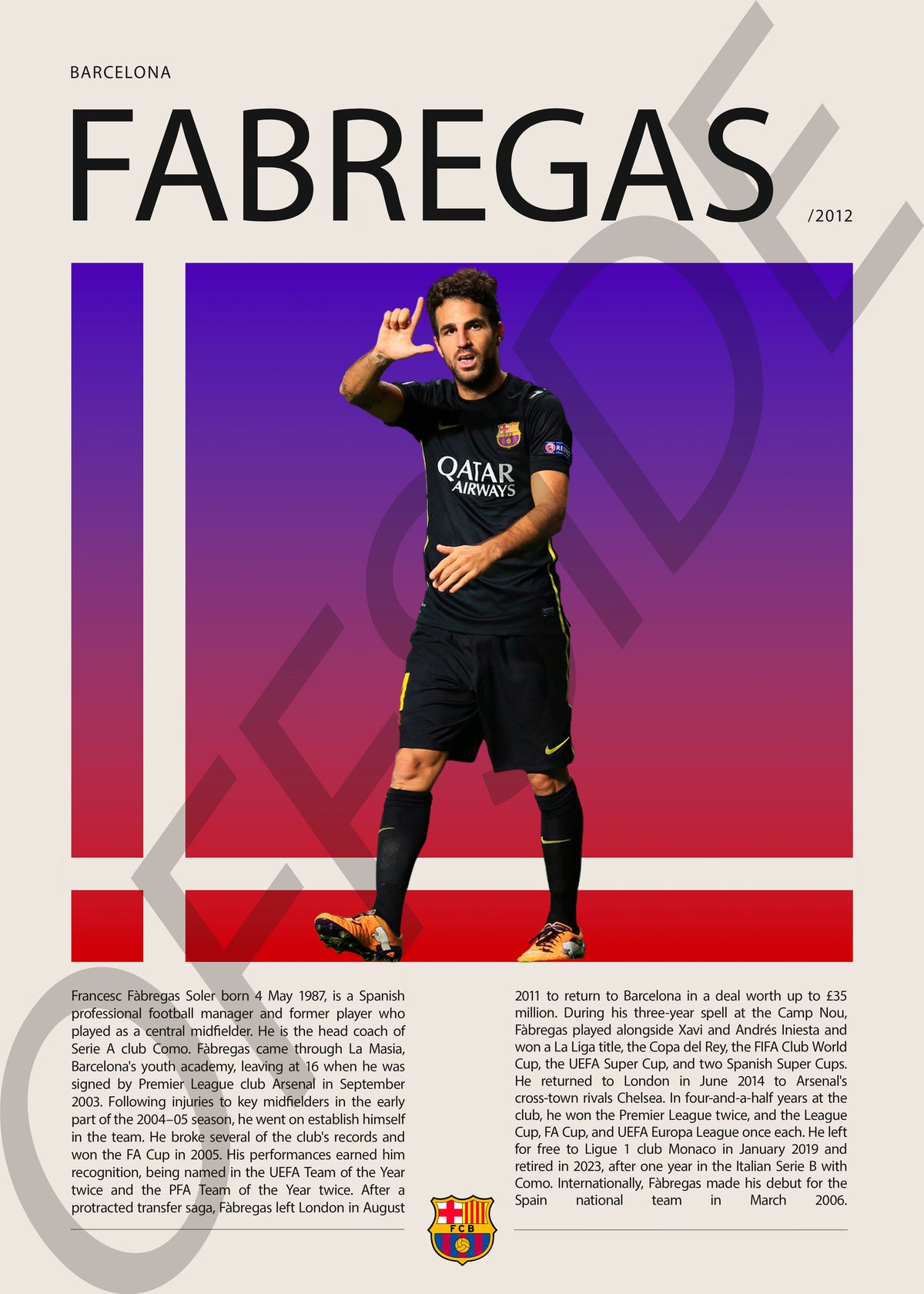 Cesc Fabregas "Cesc" en Barcelona Temporada 2012