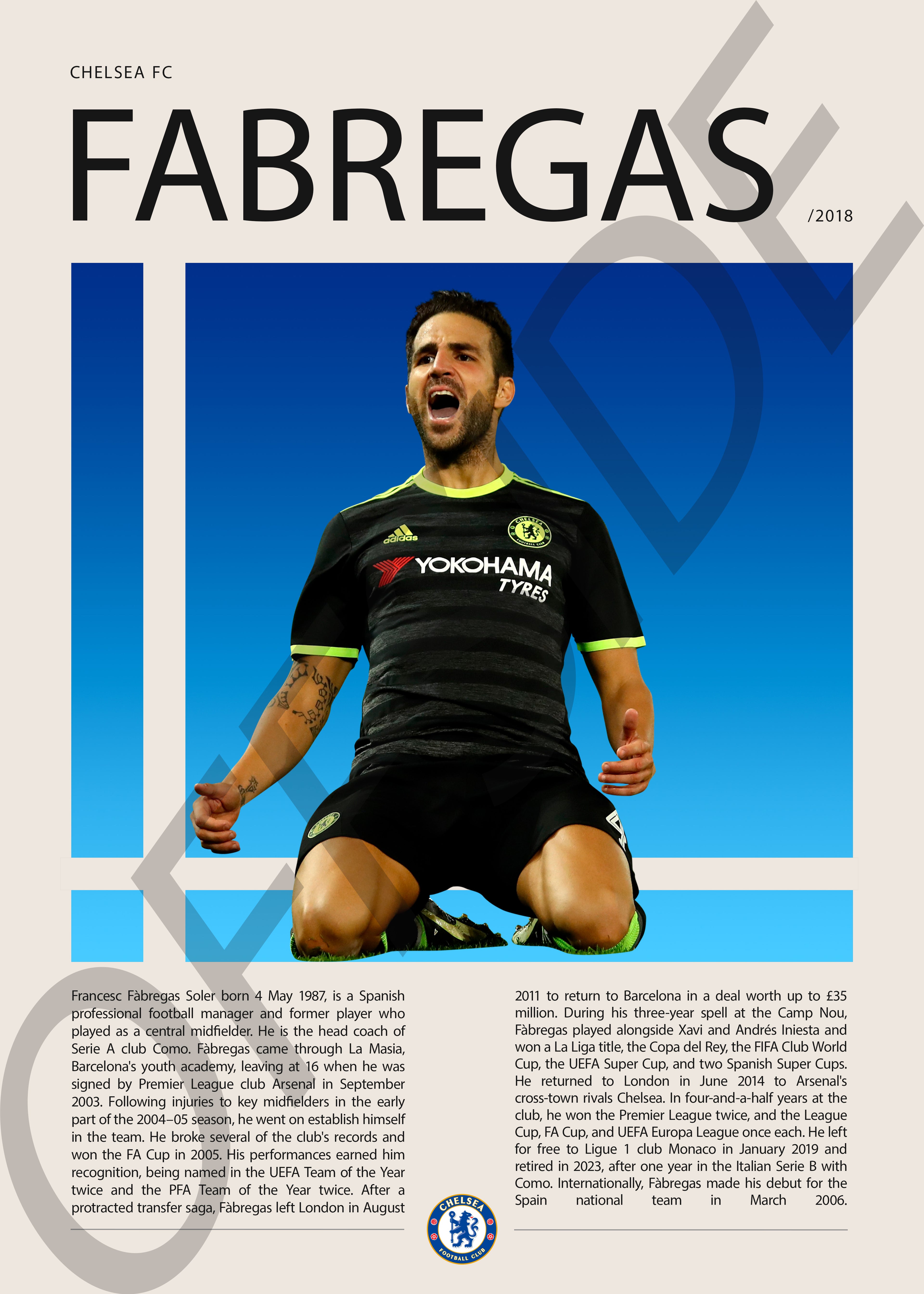 Cesc Fabregas "Cesc" en Chelsea Temporada 2018