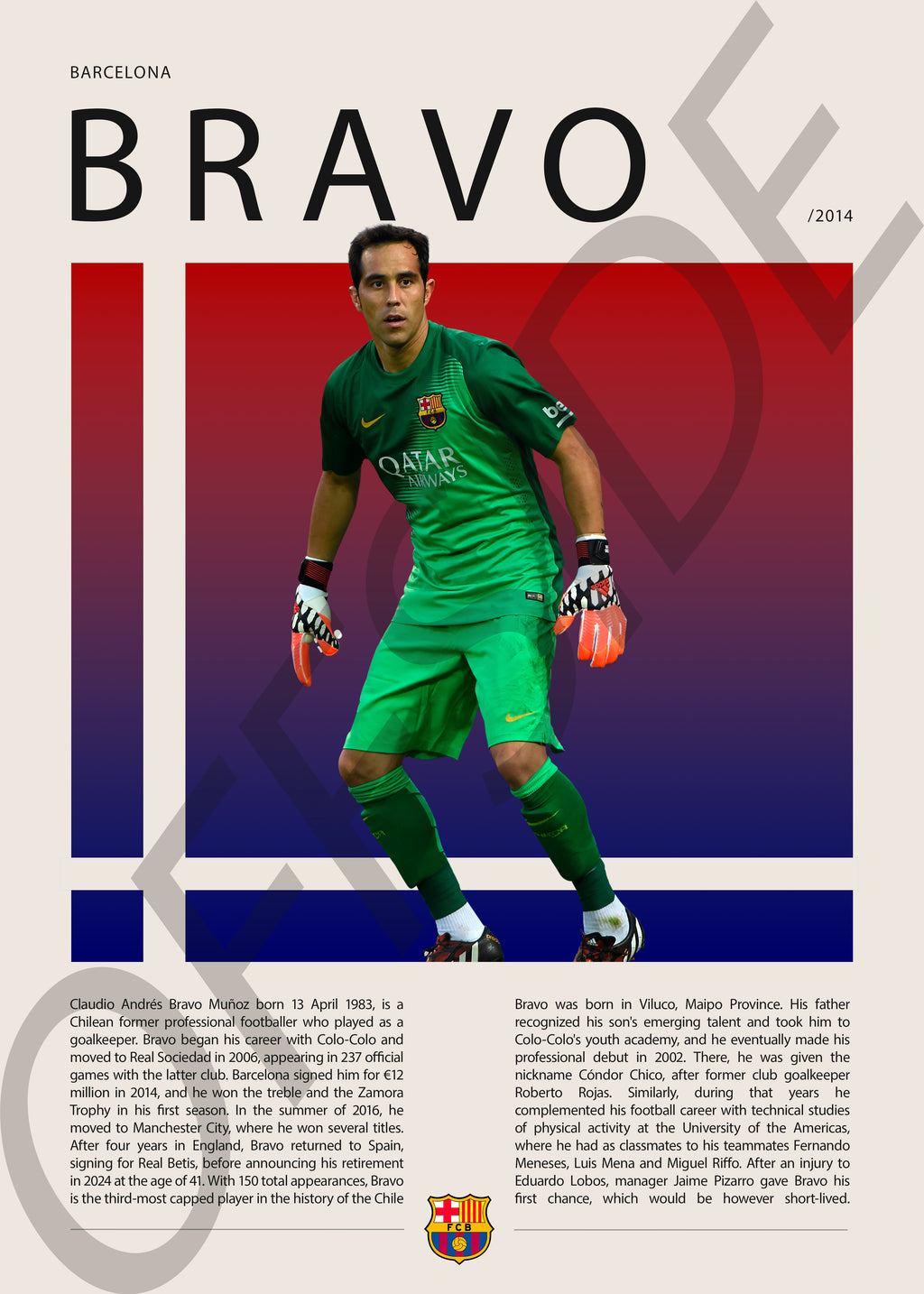 Claudio Bravo "Capitan" en Barcelona Temporada 2014