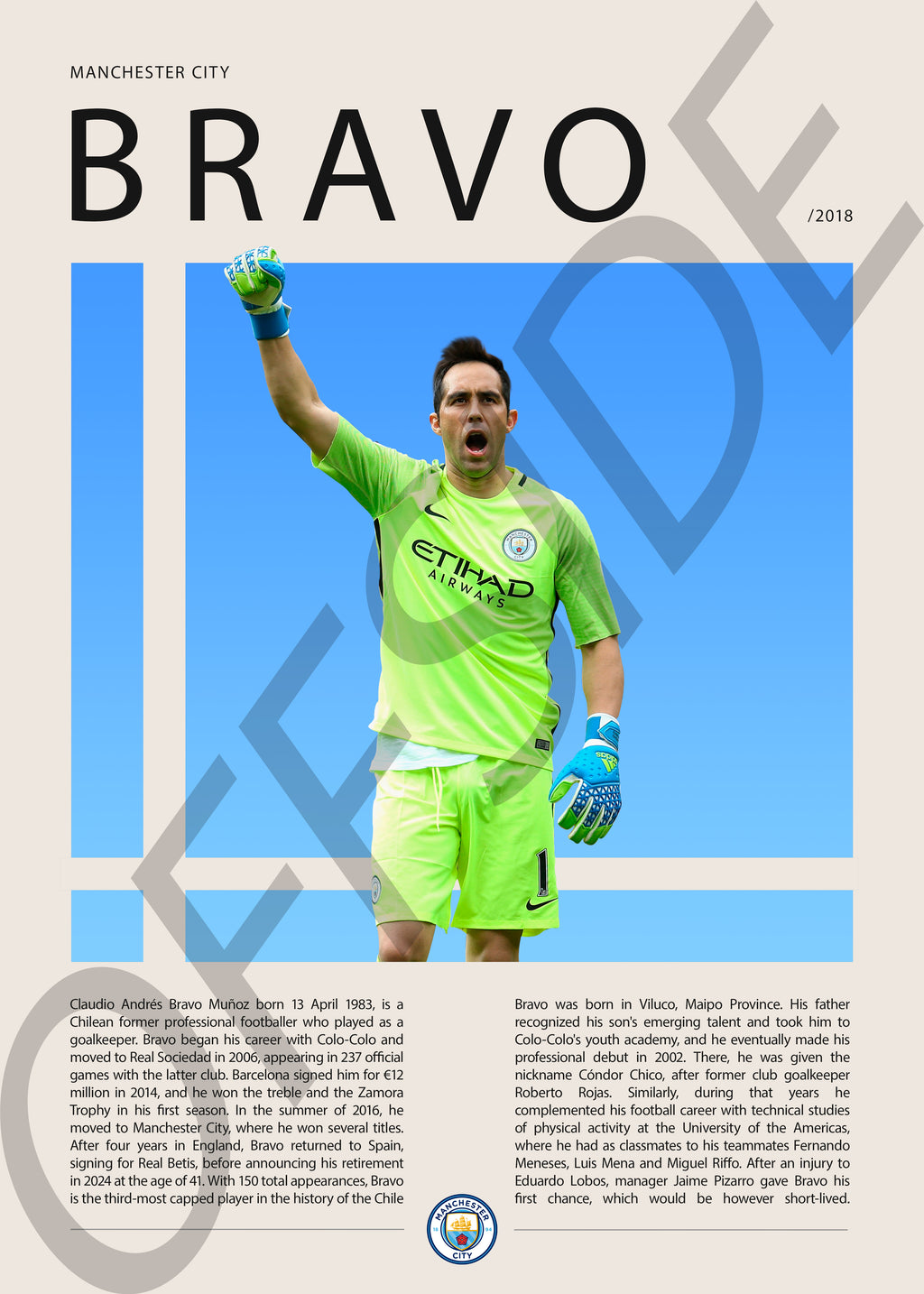 Claudio Bravo "Capitan" en Manchester City Temporada 2018