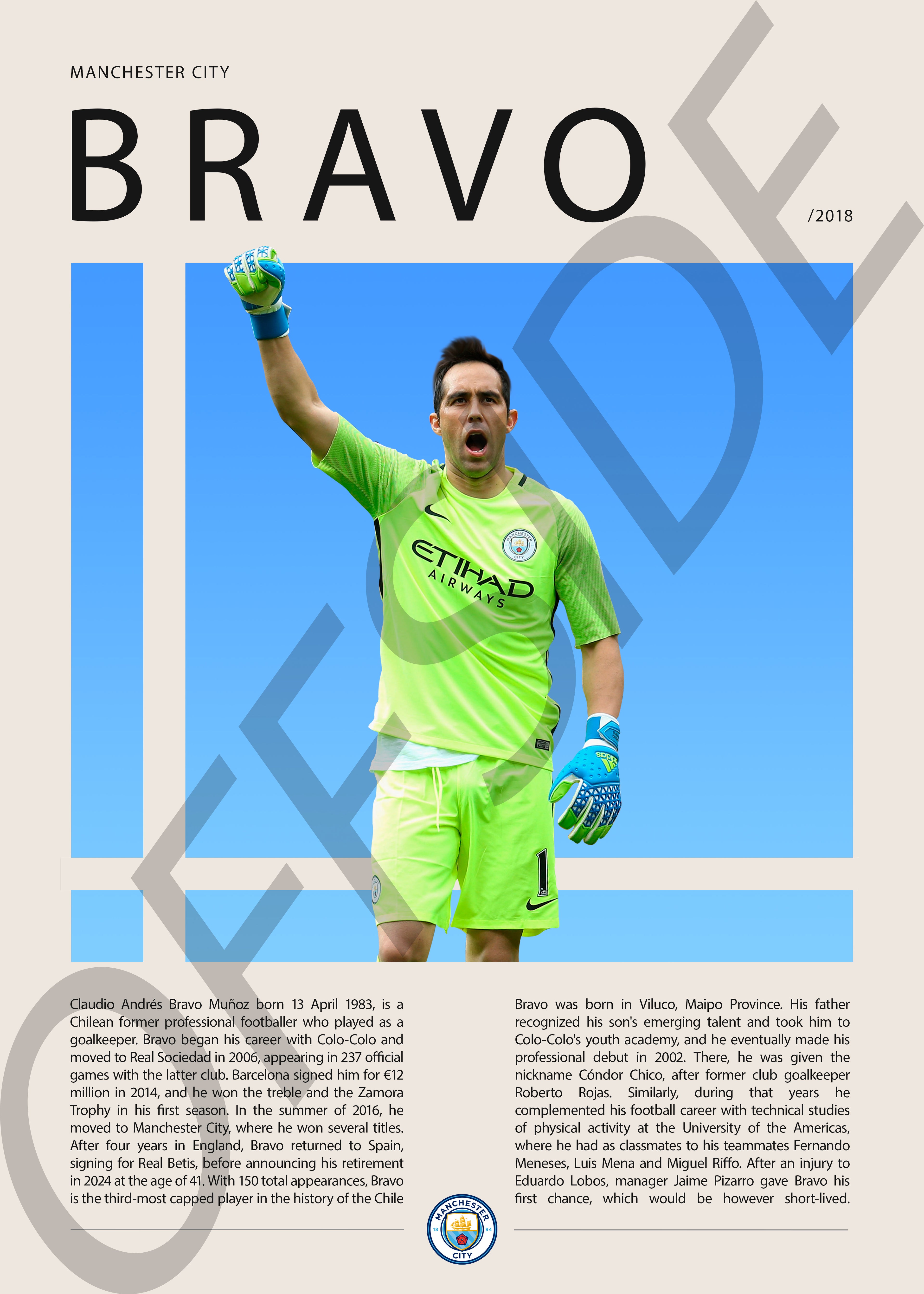 Claudio Bravo "Capitan" en Manchester City Temporada 2018