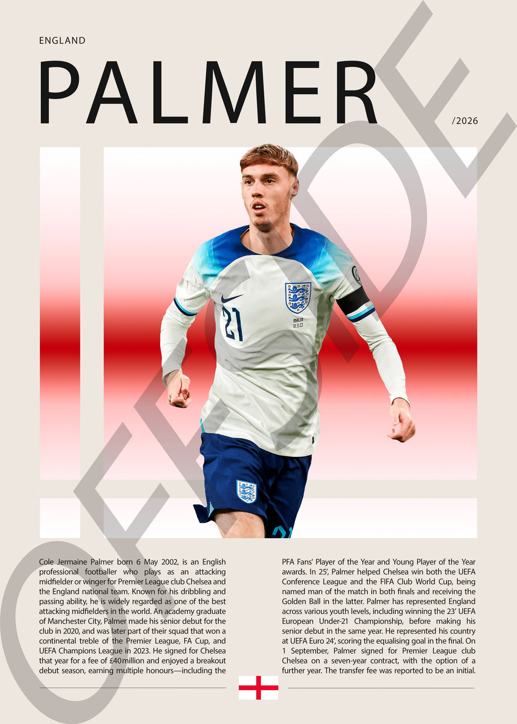 Cole Palmer "Cold Palmer" en Inglaterra Clasificatorias 2026