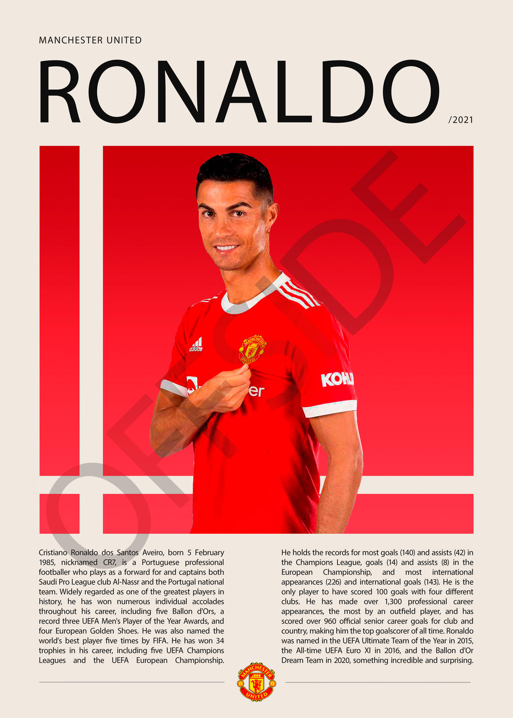 Cristiano Ronaldo "CR7" en Manchester United Temporada 2021