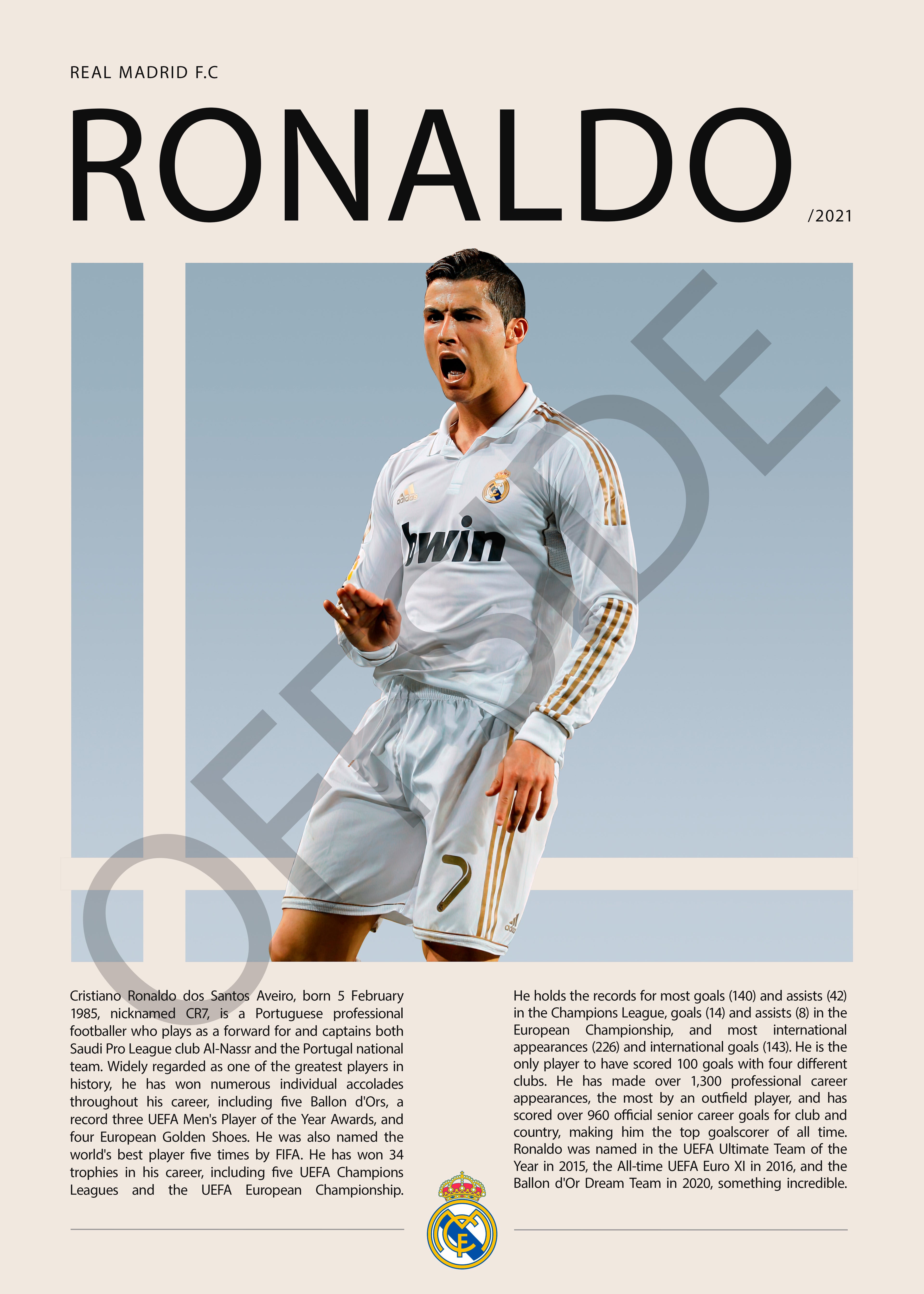 Cristiano Ronaldo "CR7" Real Madrid Gol vs Deportivo de La Coruña 2009/2010