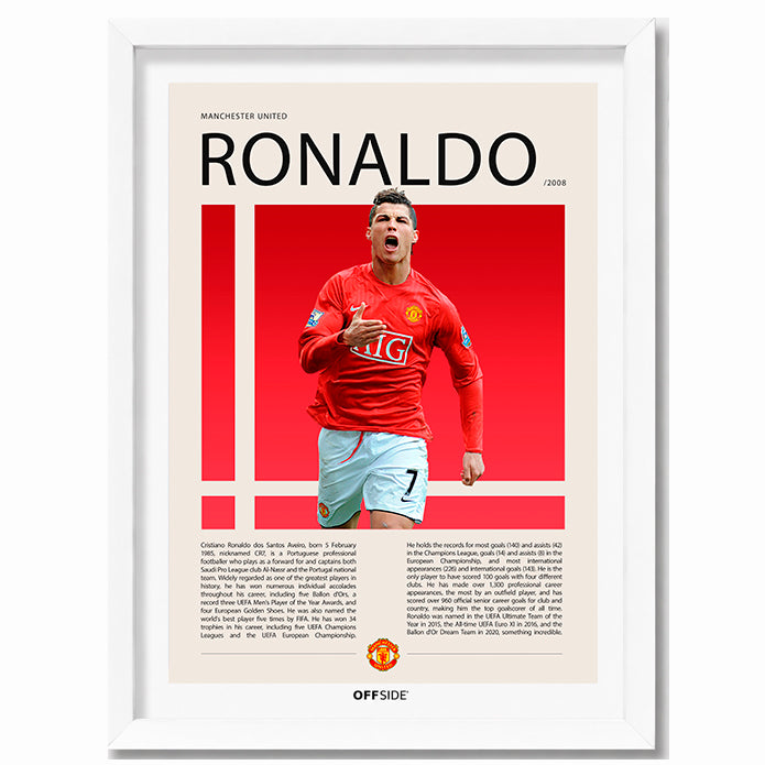 Cristiano Ronaldo "CR7" Campeón Champions League 2008 Manchester United