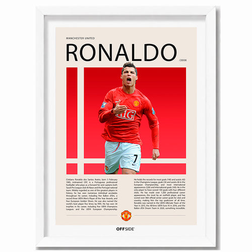 Cristiano Ronaldo "CR7" Campeón Champions League 2008 Manchester United