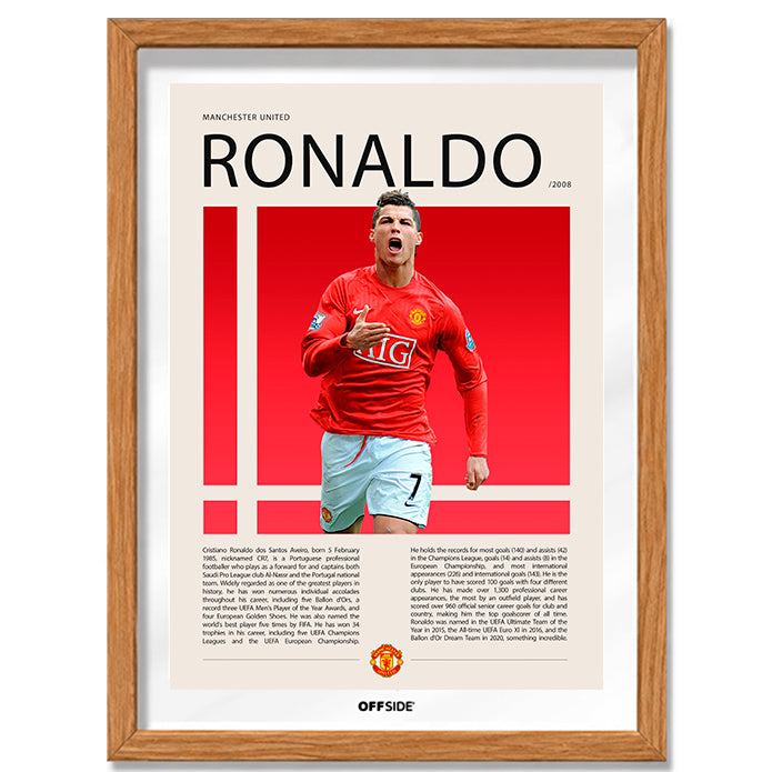 Cristiano Ronaldo "CR7" Campeón Champions League 2008 Manchester United