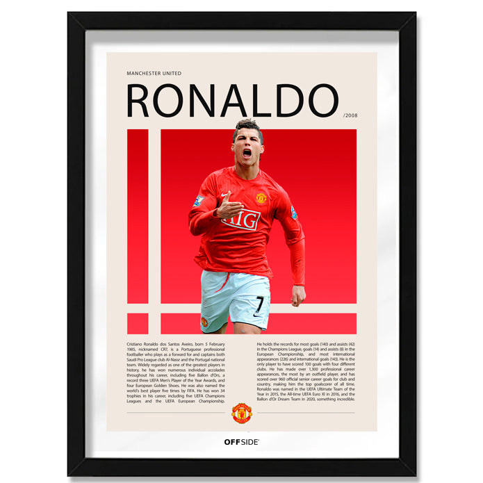 Cristiano Ronaldo "CR7" Campeón Champions League 2008 Manchester United