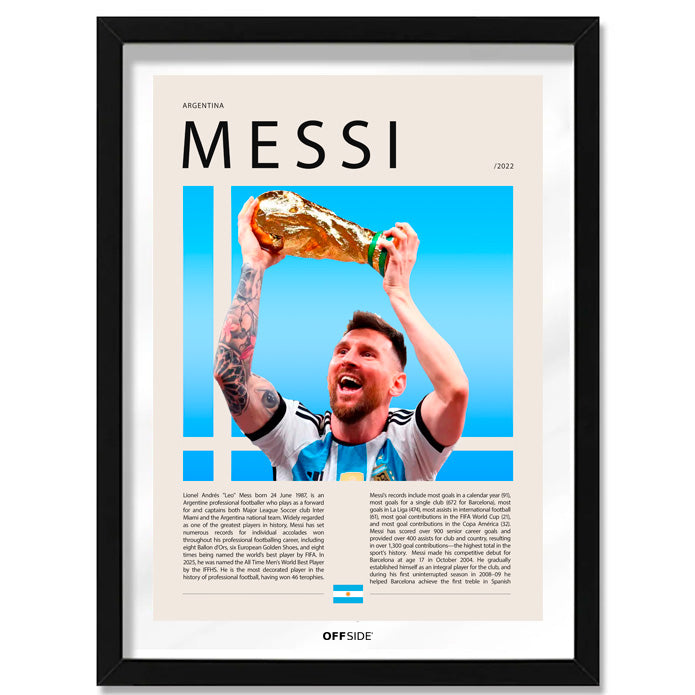 Lionel Messi "La Pulga" Seleccion Argentina Campeón del Mundo Qatar 2022