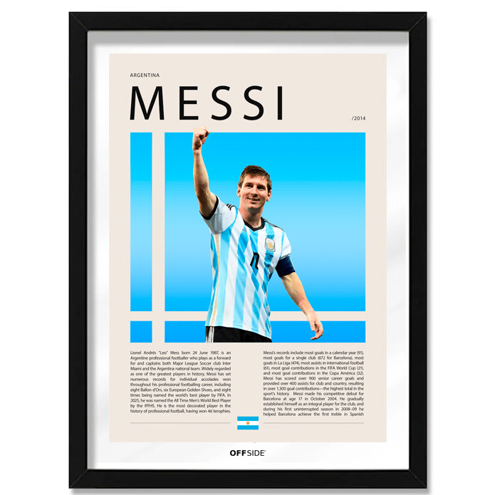 Lionel Messi "La Pulga" Seleccion Argentina Mundial Brasil 2014