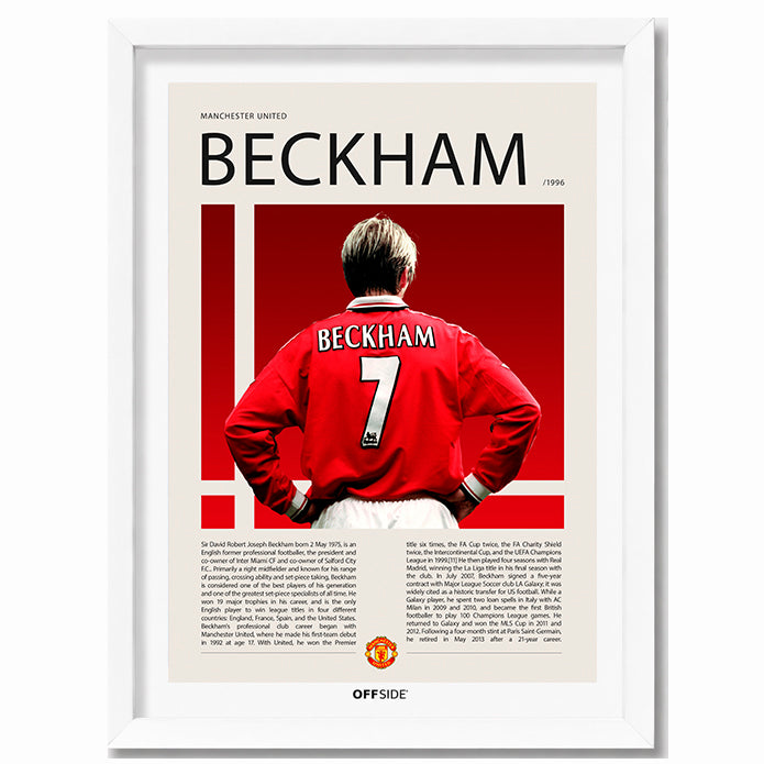 David Beckham "Becks" en Manchester United Temporada 1996