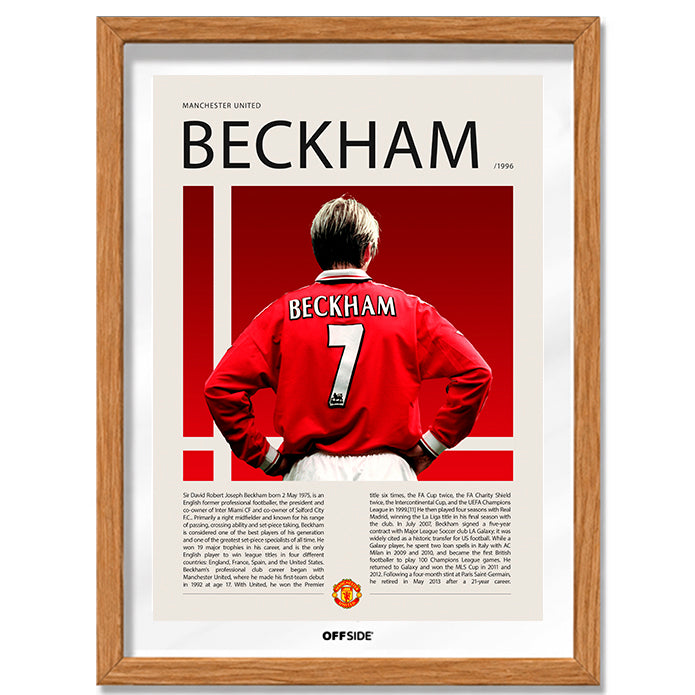 David Beckham "Becks" en Manchester United Temporada 1996