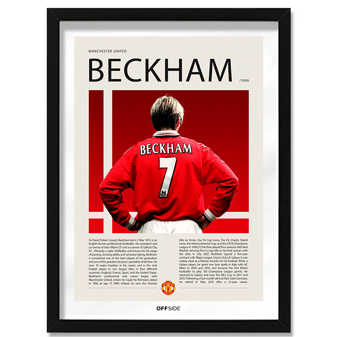 David Beckham "Becks" en Manchester United Temporada 1996