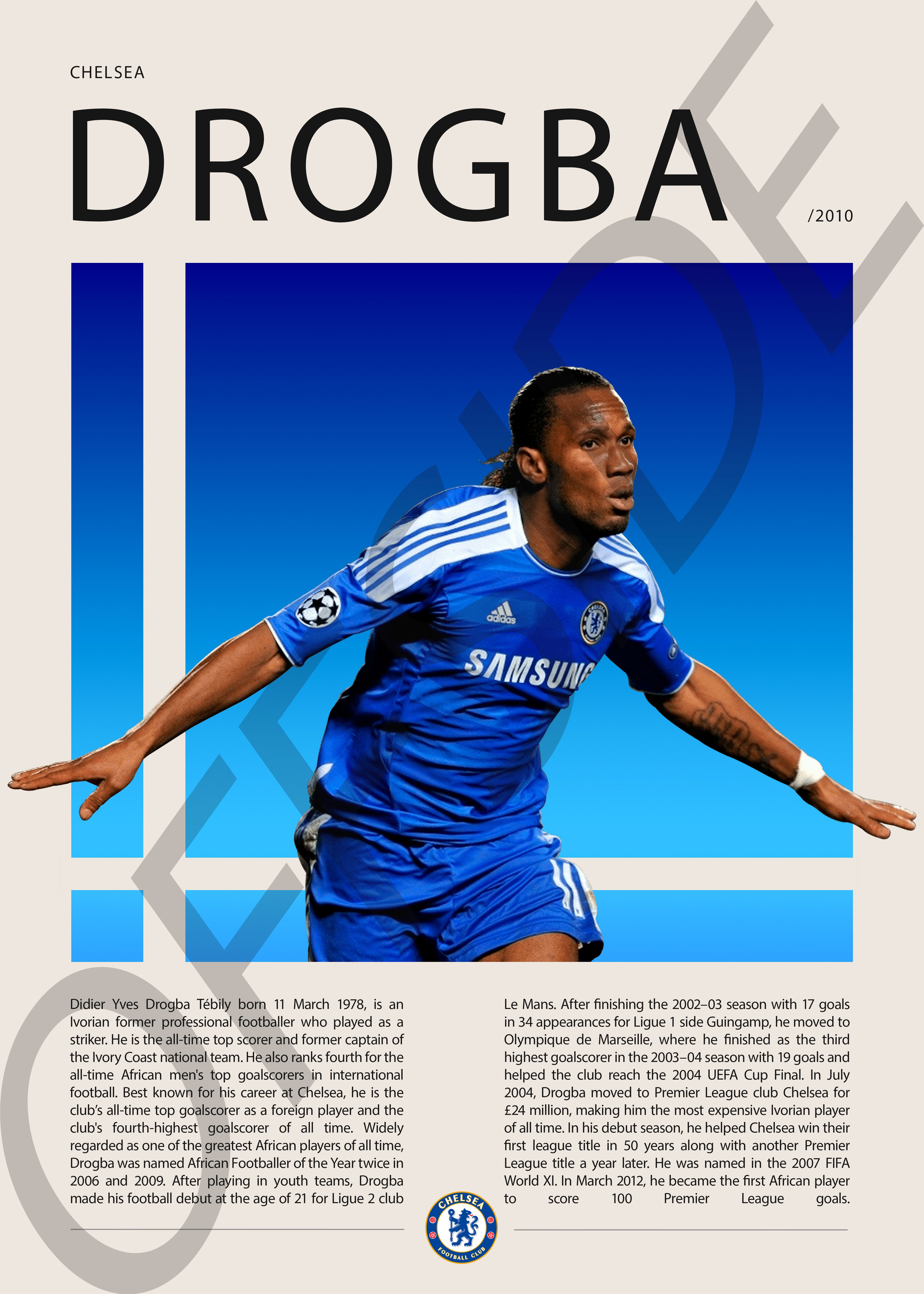Didier Drogba "Drogba" en Chelsea Temporada 2010