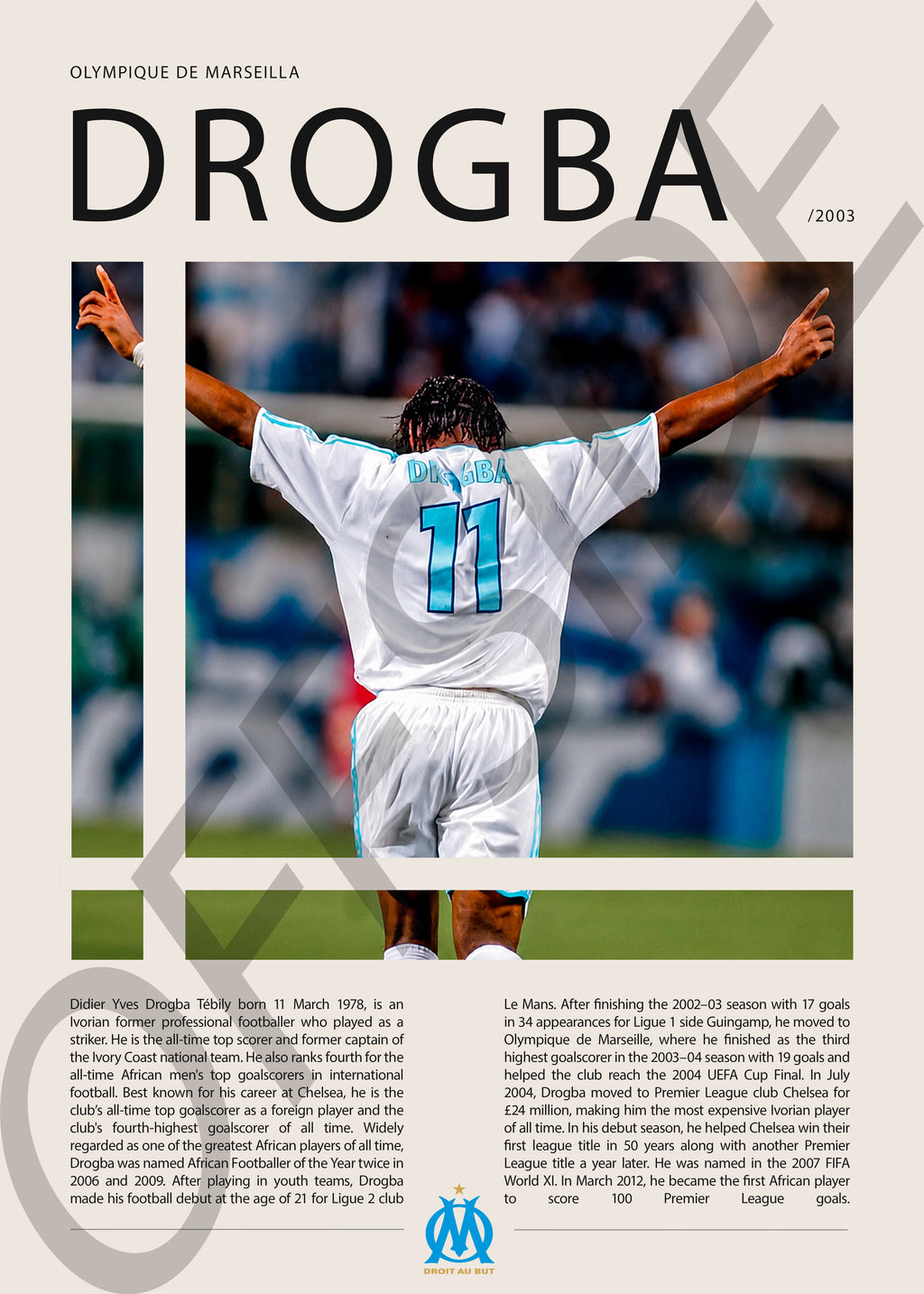 Didier Drogba "Drogba" en Olympique de Marsella Temporada 2003
