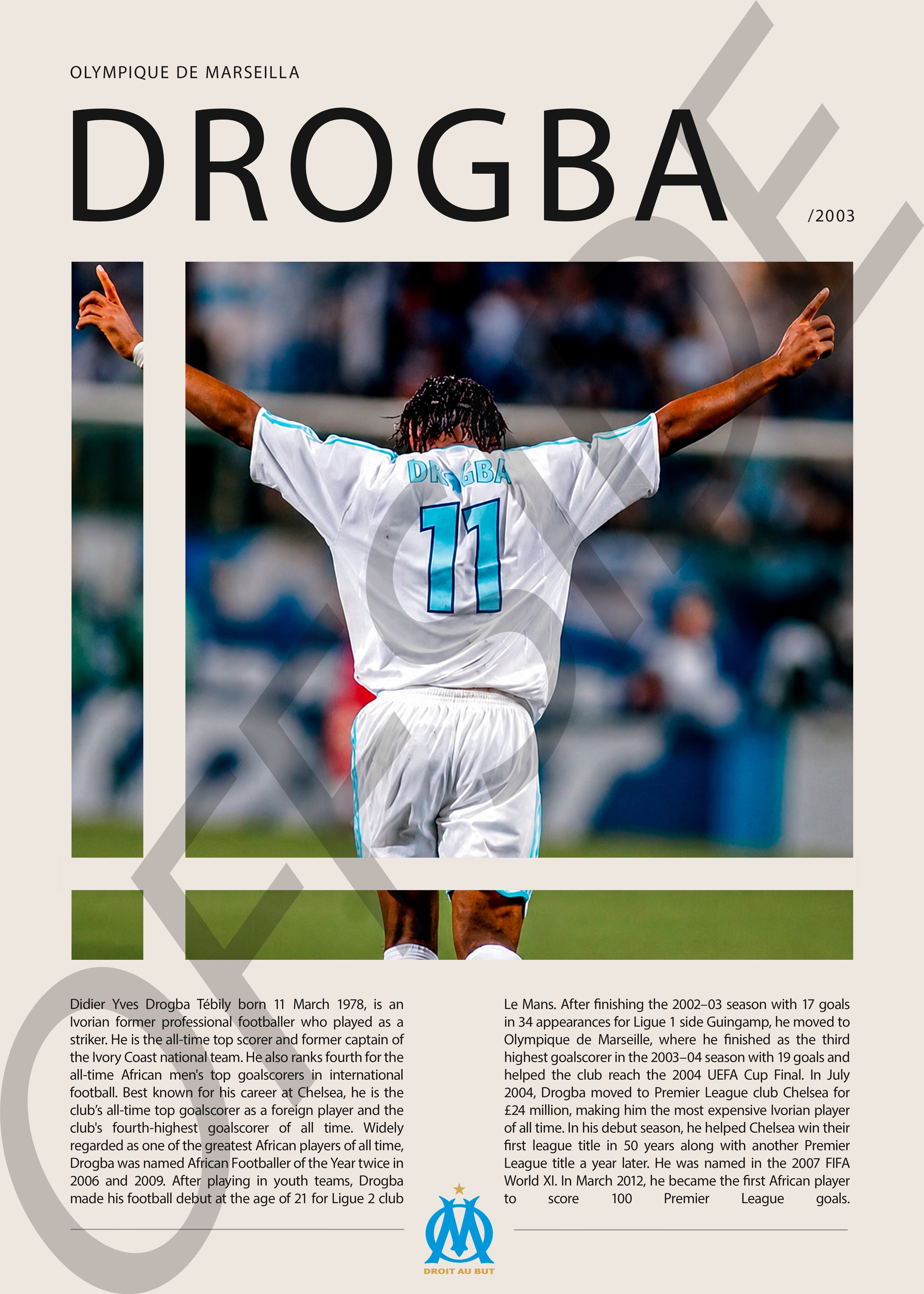 Didier Drogba "Drogba" en Olympique de Marsella Temporada 2003