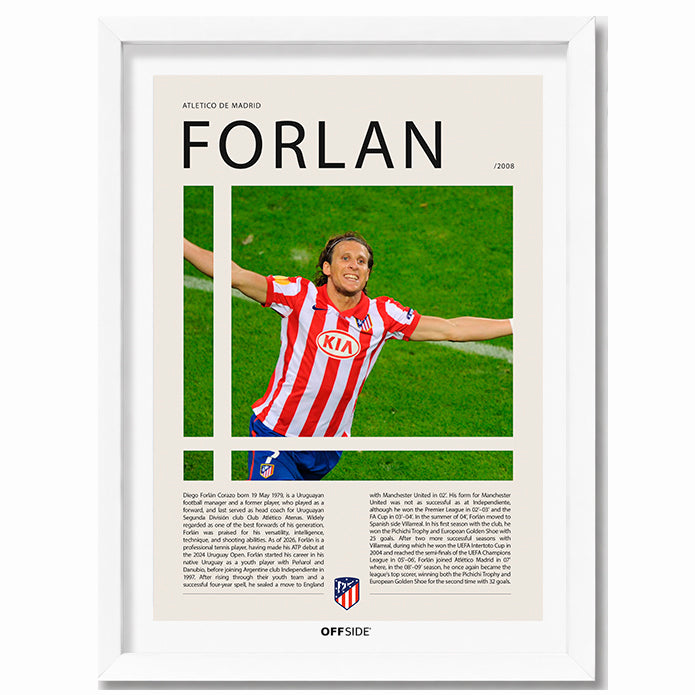 Diego Forlan "Cachavacha" en Atletico de Madrid Temporada 2008