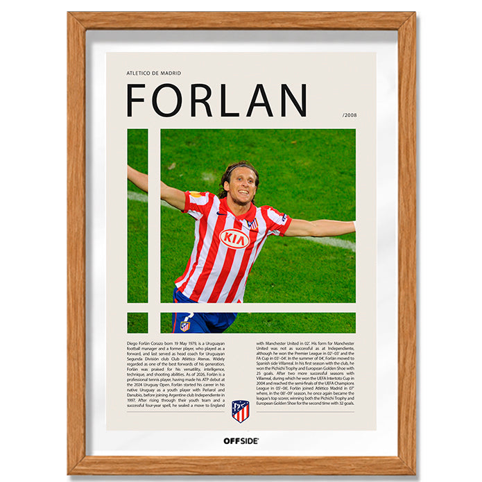 Diego Forlan "Cachavacha" en Atletico de Madrid Temporada 2008
